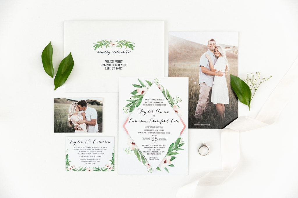 Utah Wedding Photographer, Utah Invitation Design